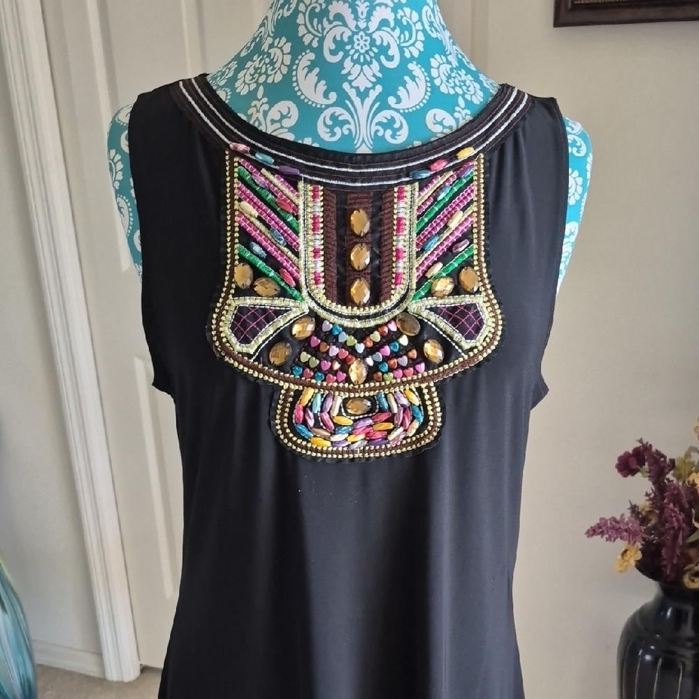 Black Dress with Embellishments